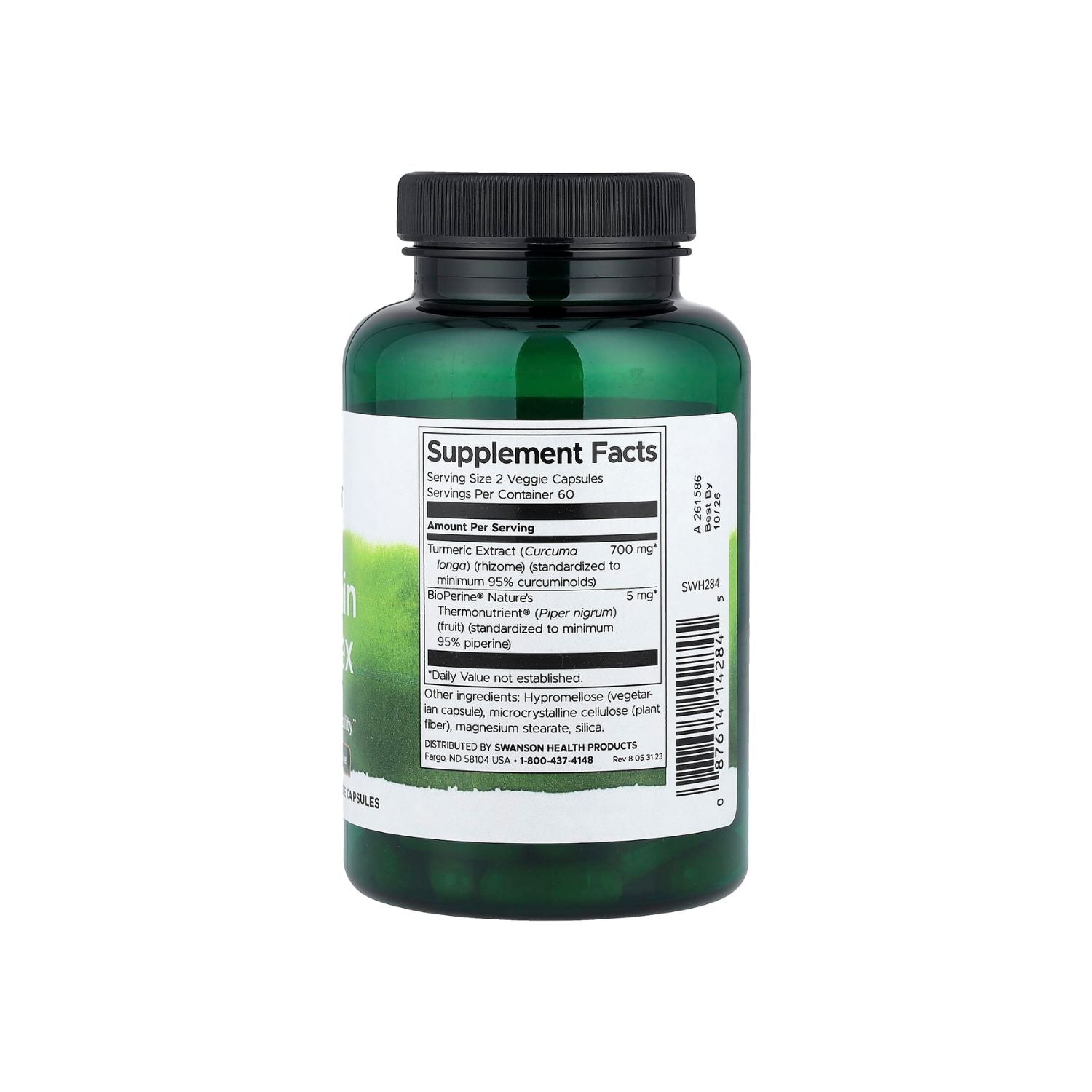 Swanson Curcumin Complex + BioPerine – 120 Veg Capsules – Gym Power