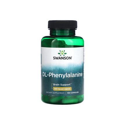 Swanson DL-Phenylalanine 500mg 100 Capsules