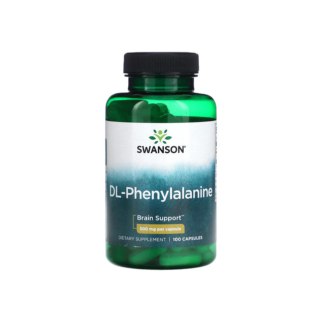 Swanson DL-Phenylalanine 500mg 100 Capsules