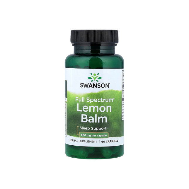 Swanson Full Spectrum® Lemon Balm 500mg 60 Capsules