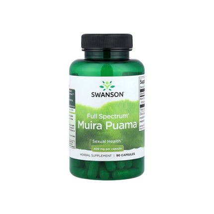 Swanson Full Spectrum® Muira Puama 400mg 90 Capsules
