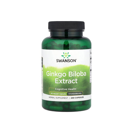 Swanson Ginkgo Biloba Extract 60mg 240 Capsules