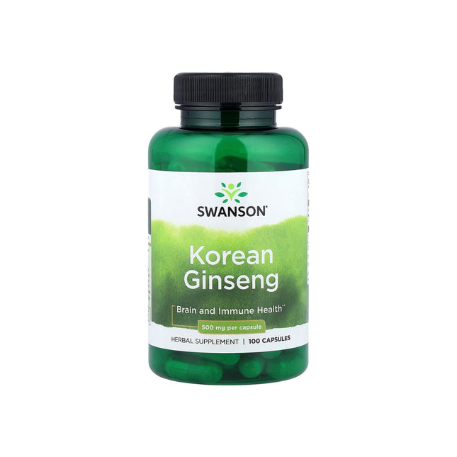 Swanson Korean Ginseng 500mg 100 Caps