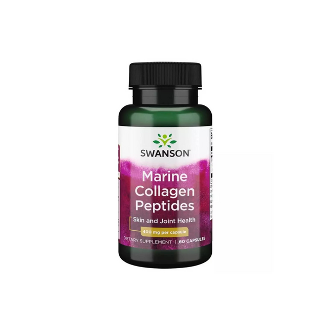 Swanson Marine Collagen Peptides 400mg 60 Capsules