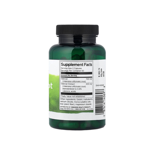 Swanson Valerian Root Extract 120 Capsules