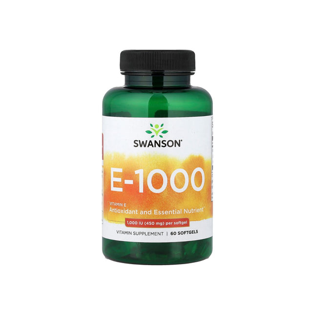 Swanson Vitamin E-1000 450mg (1,000 IU) 60 Softgels