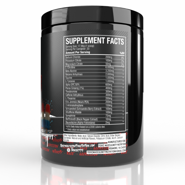 Toxic Masculinity Nutrition Pillager Pre-Workout (US Import)