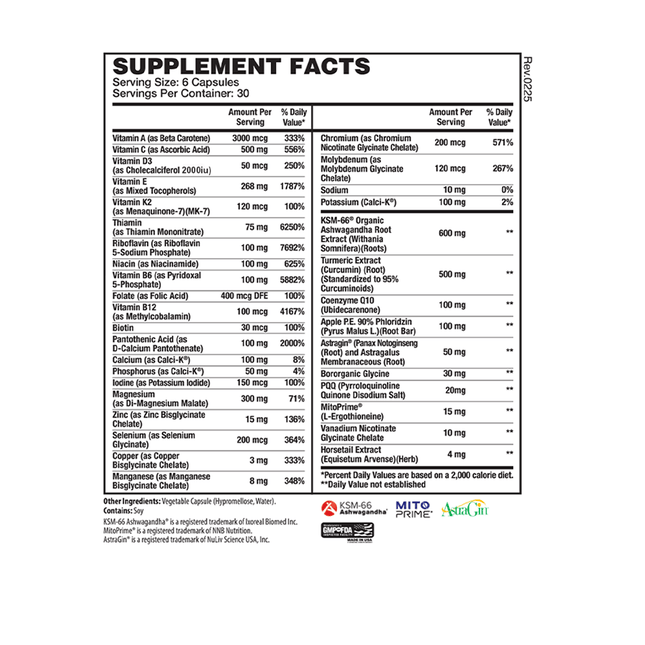 Apollon Nutrition Apollon Multi - Premium Multivitamin & Mineral