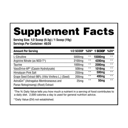 Apollon Nutrition Bloodsport - Extreme Blood Pumping Powder with Nitrates