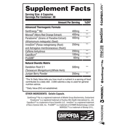 Apollon Nutrition Chaos - Hardcore Thermogenic