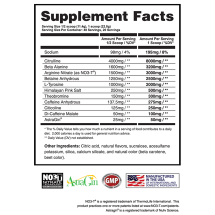 Apollon Nutrition Desperado Pre-workout