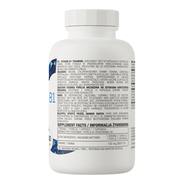 OstroVit Vitamin B1 Thiamine 60 capsules