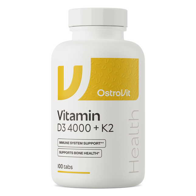 OstroVit Vitamin D3 4000 IU + K2 100 tablets