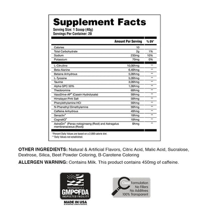 Apollon Nutrition Hooligan V51 Extreme Pre-Workout – Strawberry Mango Martini
