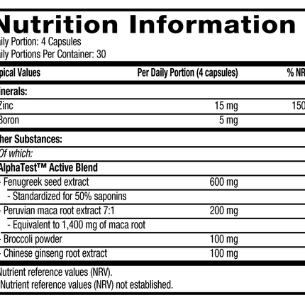 MuscleTech Alpha Test 120 Veggie Caps