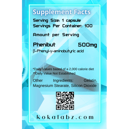 Koka Labz Phenibut 500mg 100 Caps