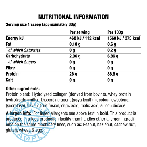 Sample: Chaos Crew Juicy Protein (30G Per Serving) Samples