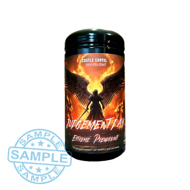 SAMPLE-DM: Castle Cartel Judgement Day Extreme Pre-Workout (US Import) (19.69g per serving) Samples