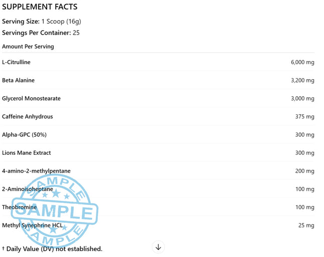 SAMPLE-DM: Frenzy Labz Stim Shady Pre-Workout (Single Serving) - Samples