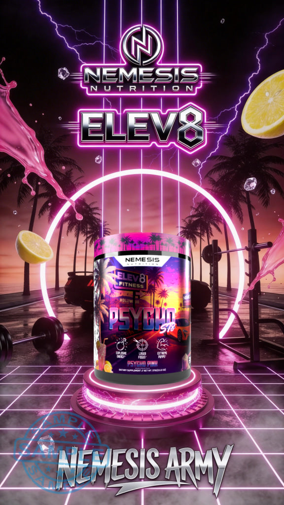 SAMPLE-DM: Nemesis Nutrition x Elev8 Psyhco ST8 Pre-Workout (Single Serving) - Samples