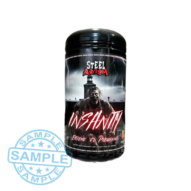 SAMPLE-DM: Steel Asylum Insanity v2 Pre-Workout (US Import) (15.9g per serving) Samples