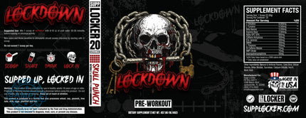SAMPLE-DM: Supp Locker LockDown Pre-Workout (22.89g per serving) Samples