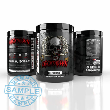 SAMPLE-DM: Supp Locker LockDown Pre-Workout (22.89g per serving) Samples