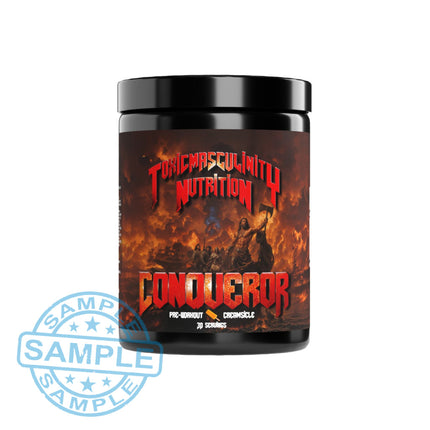 SAMPLE-DM: Toxic Masculinity Nutrition Conqueror Pre-Workout (US Import) Samples
