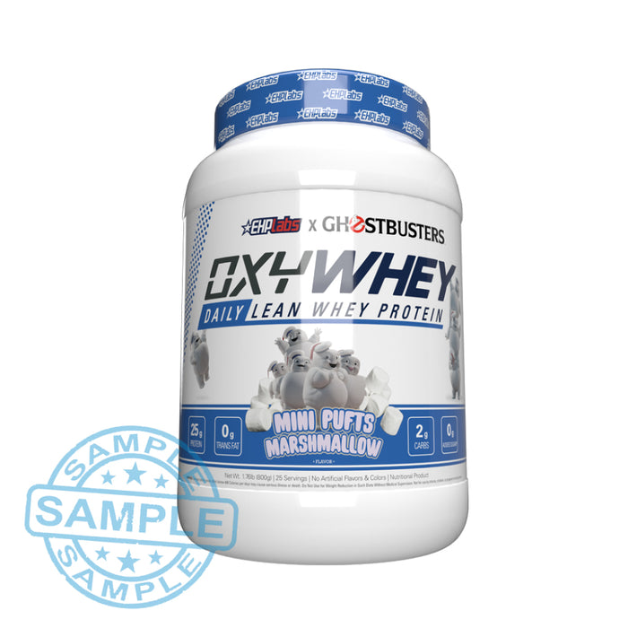 Sample: Ehp Labs Oxywhey Lean Wellness Protein (Per Serving Size) Marshmallow Pufts Samples