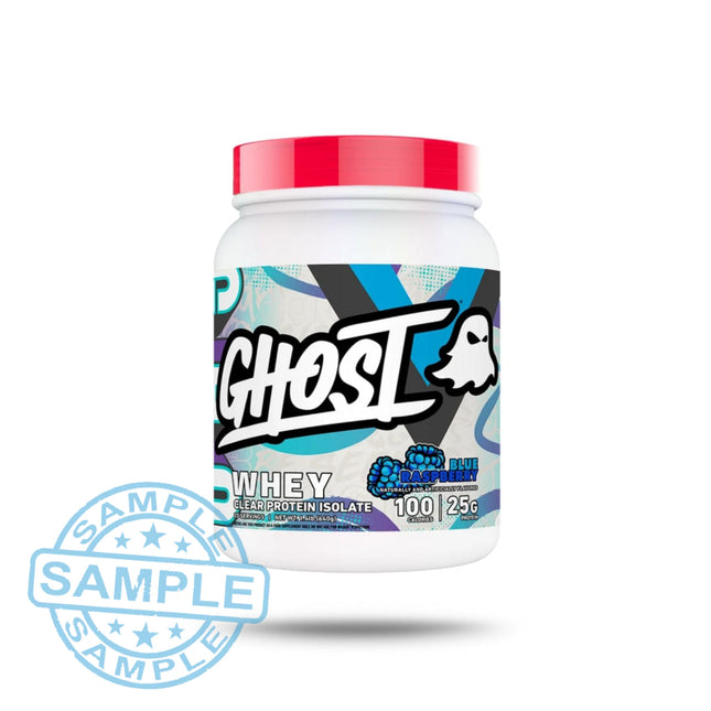 SAMPLE: Ghost Whey Clear Protein Isolate (35.5g per serving) Blue Raspberry Samples