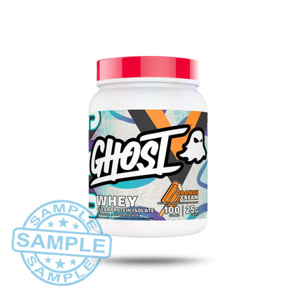 SAMPLE: Ghost Whey Clear Protein Isolate (35.5g per serving) Orange Cream Samples