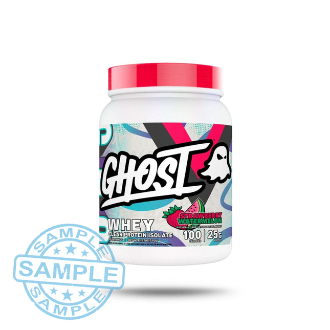 SAMPLE: Ghost Whey Clear Protein Isolate (35.5g per serving) Strawberry Watermelon Samples