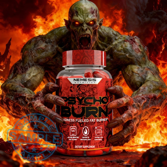 SAMPLE: Nemesis Nutrition Psycho BURN Fat Burner (2 Servings 4 Caps) - Samples