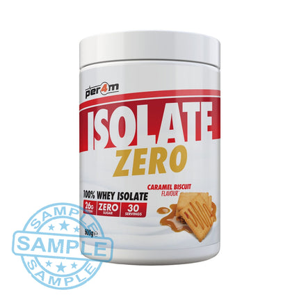 SAMPLE: Per4m Isolate Zero (30g per serving) Caramel Biscuit Samples