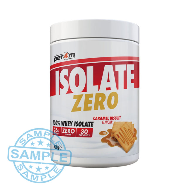 SAMPLE: Per4m Isolate Zero (30g per serving) Caramel Biscuit Samples