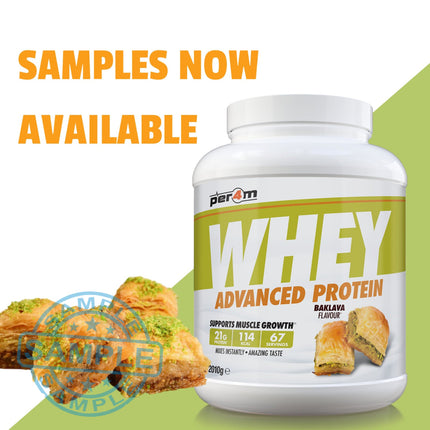 SAMPLE: Per4m Whey Advanced Protein Sachet (30g per serving) Bak Lava Samples