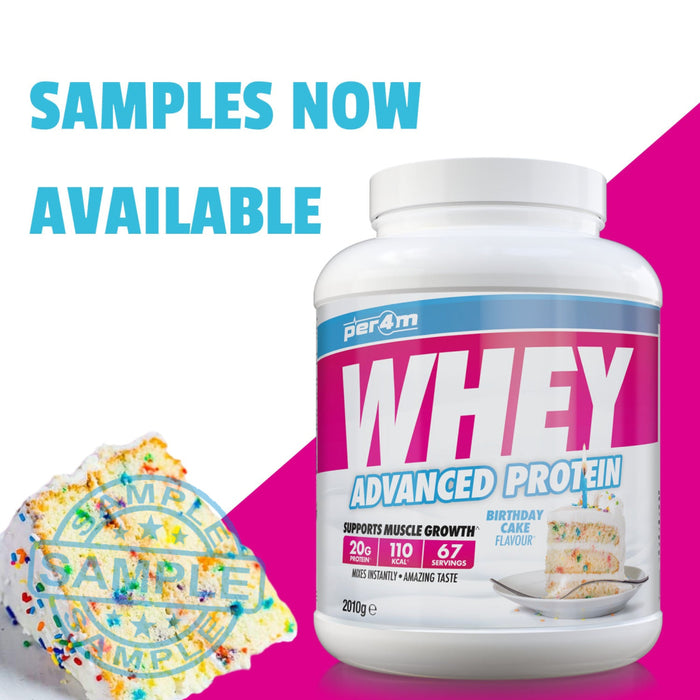 Sample: Per4M Whey Advanced Protein Sachet (30G Per Serving) Birthday Cake [Pre - Order Only