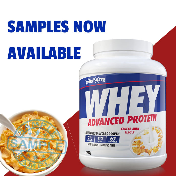 Sample: Per4M Whey Advanced Protein Sachet (30G Per Serving) Cereal Milk Samples
