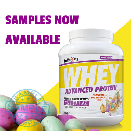 SAMPLE: Per4m Whey Advanced Protein Sachet (30g per serving) Chocolate Egg-splosion (Limited Edition) Samples