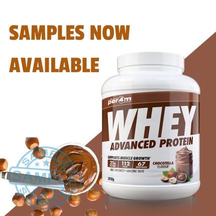 🎁 SAMPLE: Per4m Whey Advanced Protein Sachet (30g per serving) (100% off)