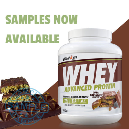 SAMPLE: Per4m Whey Advanced Protein Sachet (30g per serving) Dubai Chocolate Samples