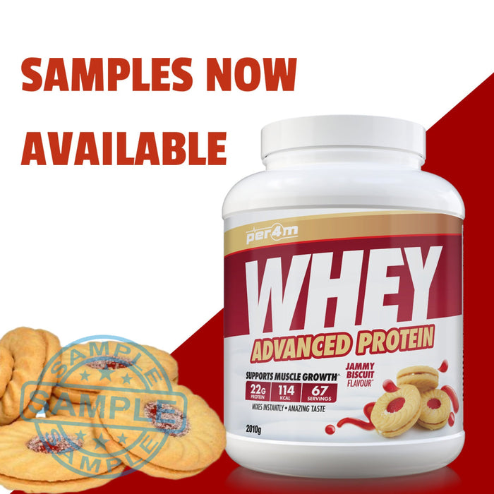 Sample: Per4M Whey Advanced Protein Sachet (30G Per Serving) Jammy Biscuit Samples