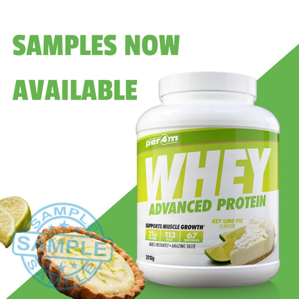 Sample: Per4M Advanced Whey Protein Sachet Key Lime Pie *pre-Order* Samples