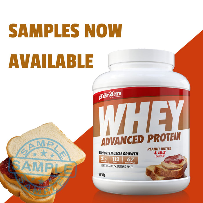 Sample: Per4M Advanced Whey Protein Sachet Peanut Butter Jelly *pre-Order* Samples