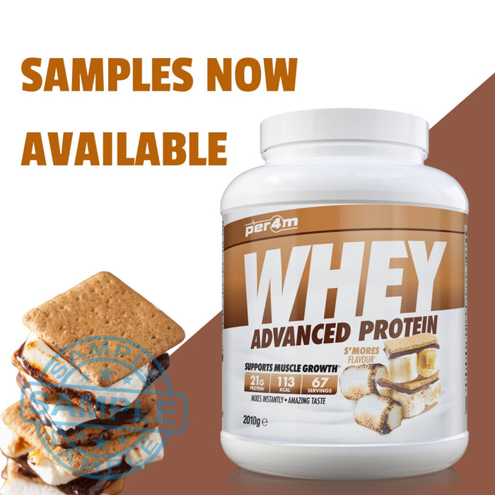 Sample: Per4M Whey Advanced Protein Sachet (30G Per Serving) S’mores (Coming Soon) Samples