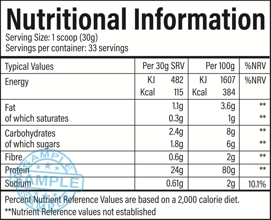 Sample: Trained By Jp Performance Isolate (30G Per Serving) Samples