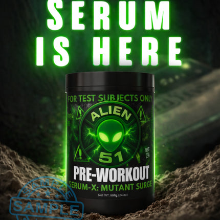 SAMPLE-US: Alien 51 Labs SERUM-X Pre-Workout (US Import) Samples