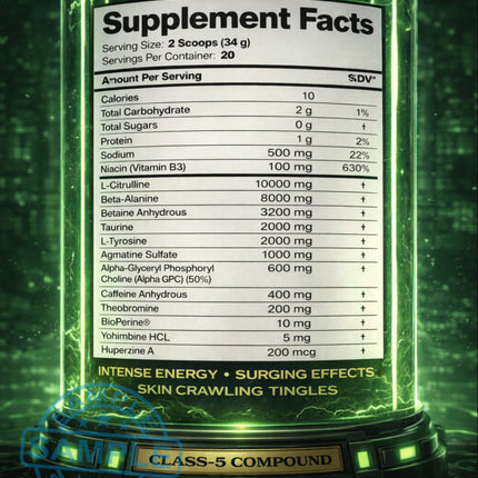 SAMPLE-US: Alien 51 Labs SERUM-X Pre-Workout (US Import) Samples