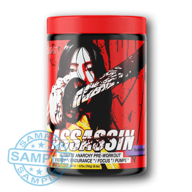 SAMPLE-US: Apollon Nutrition Assassin v9 - Ultimate Anarchy Pre-workout (1 Serving) Kyoho Grape Samples