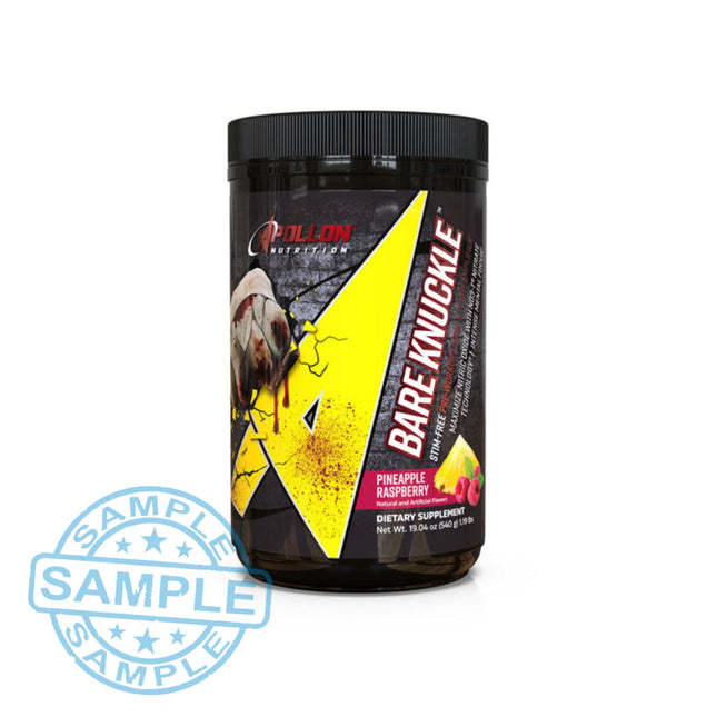 SAMPLE-US: Apollon Nutrition Bare Knuckle Non-Stimulant Pre-Workout (Single Serving) Pineapple Raspberry Samples
